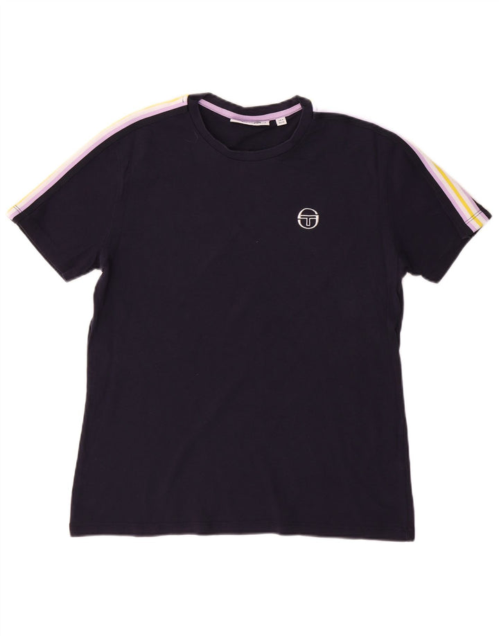 SERGIO TACCHINI T-Shirt Homme Haut Petit Bleu Marine Colourblock