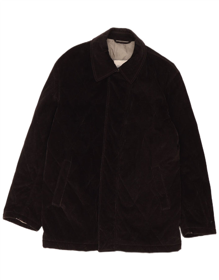 Trussardi Veste matelassée en velours côtelé IT 50 Large Marron