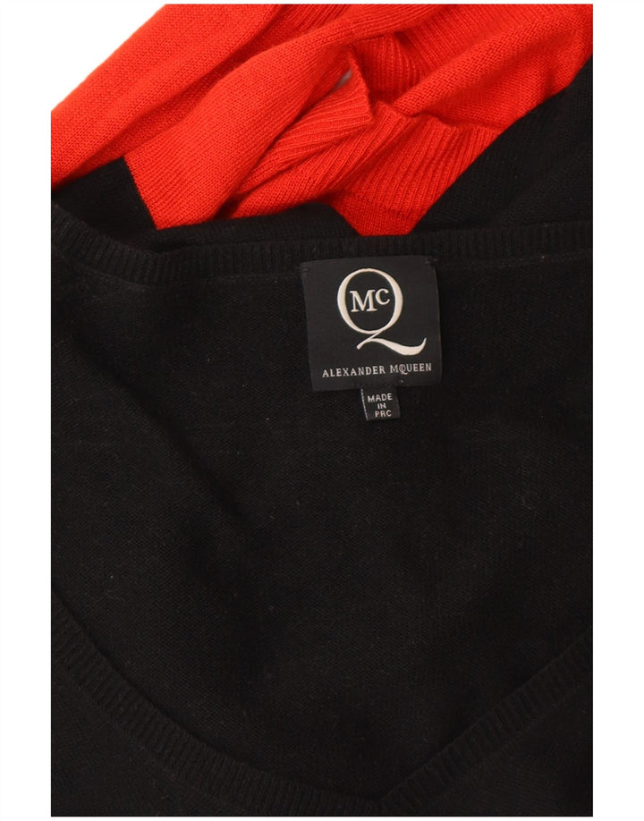 ALEXANDER MCQUEEN Robe Pull Femme IT 42 Medium Noir Viscose Designer