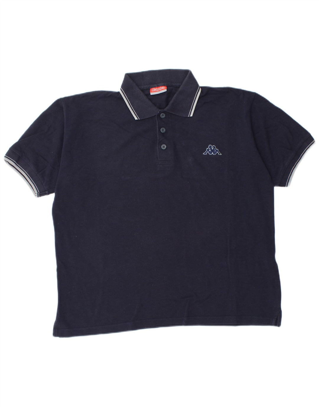 Kappa Polo Homme Bleu Marine Moyen Coton