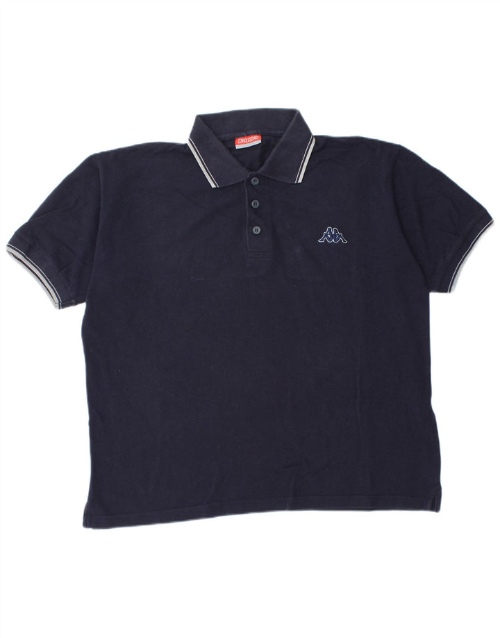 Kappa Polo Homme Bleu Marine Moyen Coton