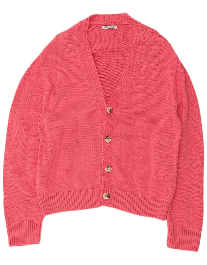 Zara Cardigan Pull Petit Rose Homme