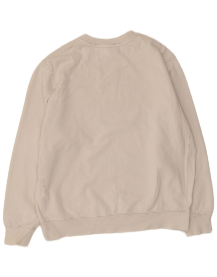 Nike Sweat-shirt pour homme en coton blanc Taille L