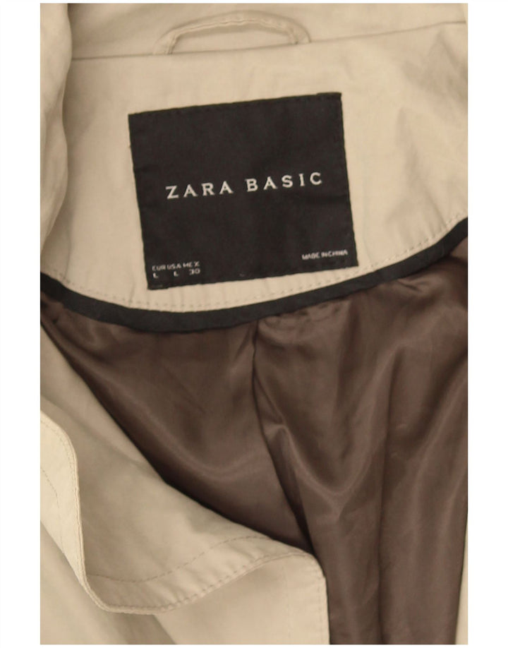 Zara Trench Femme UK 16 Large Beige