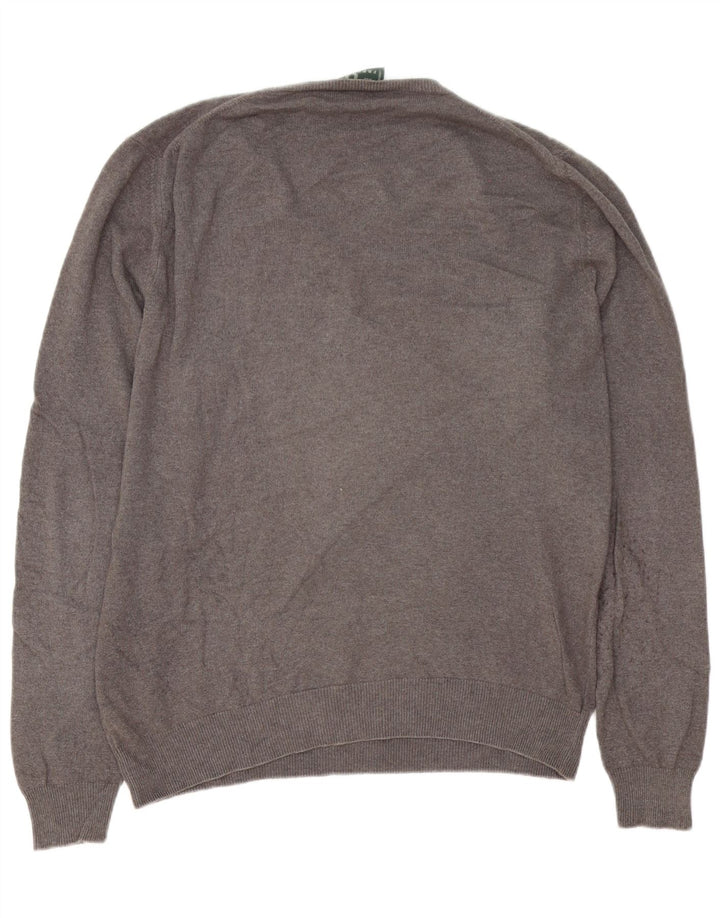 Fred Perry Pull col V homme XL laine gris