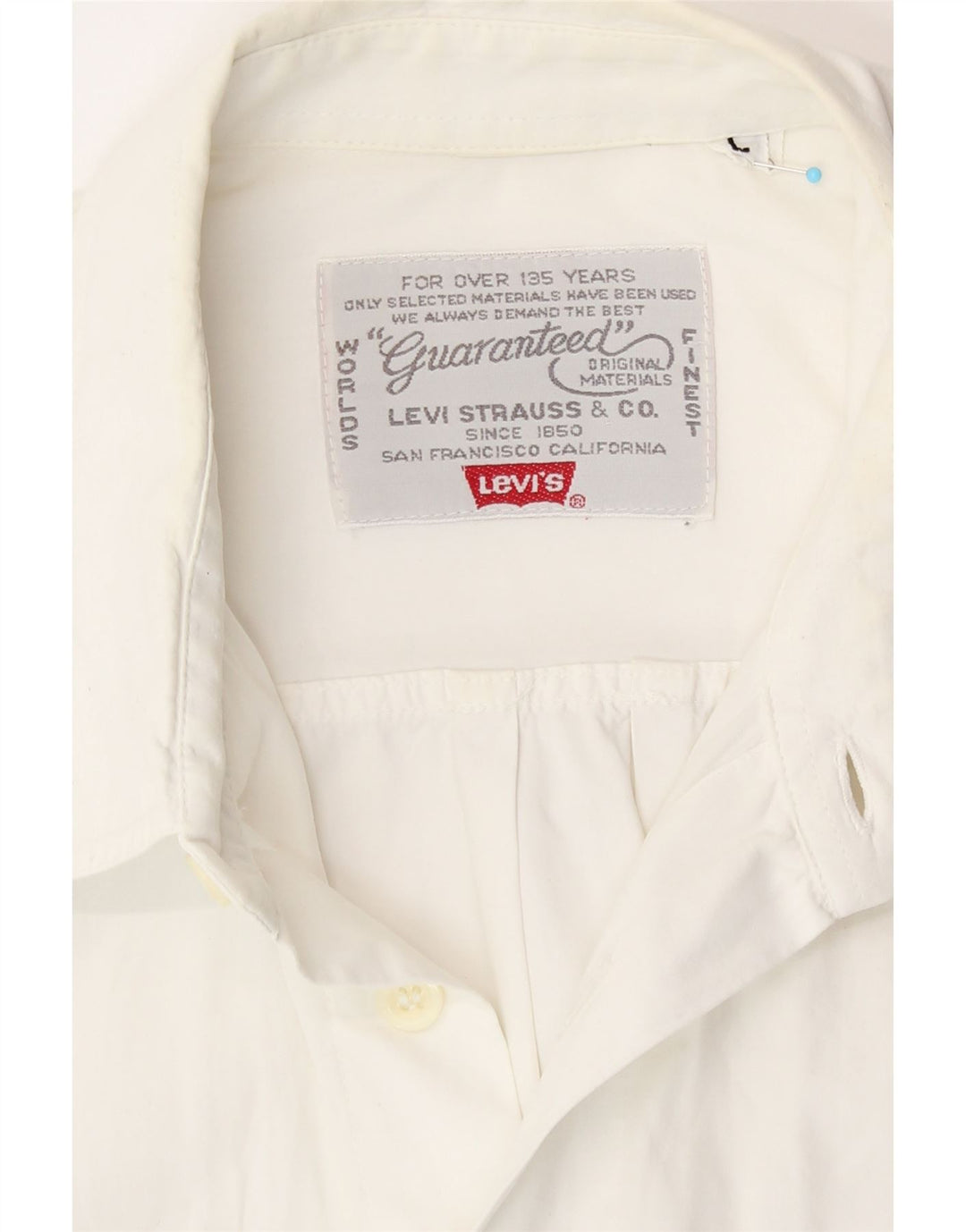 Levi's Chemise à Manches Courtes Homme Blanc Large