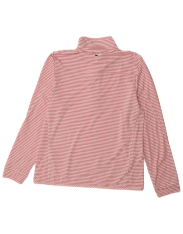 VINEYARD VINES Haut de survêtement pull pour femme UK 14 Rose moyen rayé
