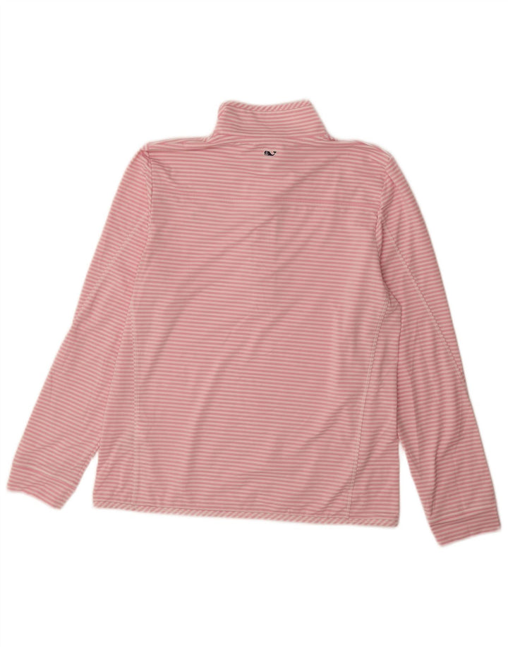 VINEYARD VINES Haut de survêtement pull pour femme UK 14 Rose moyen rayé