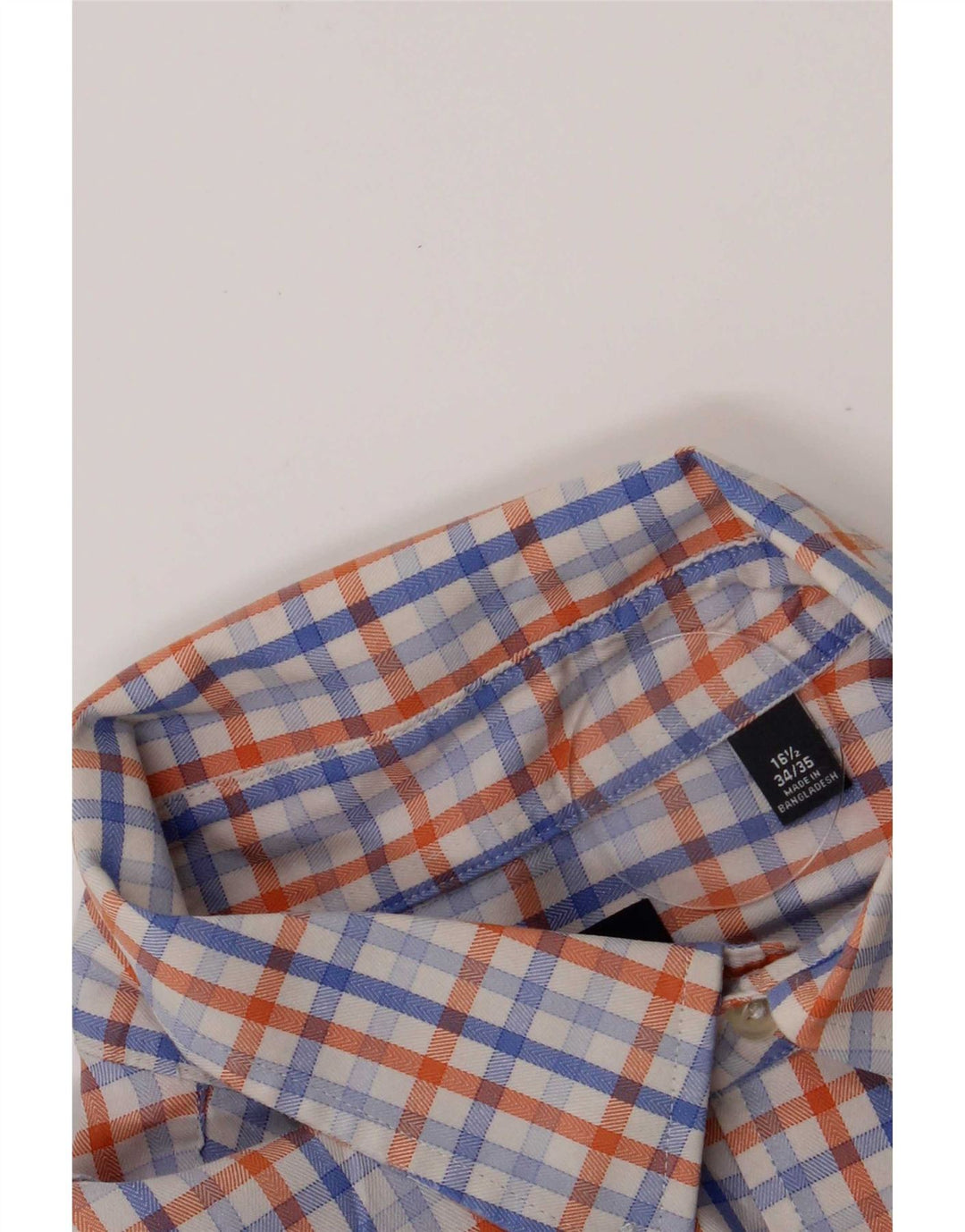 Chaps Chemise Homme Taille 16 1/2 Grand Coton à Carreaux Bleu
