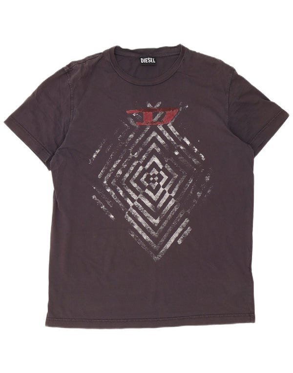 Diesel T-Shirt Homme Top XL Marron Coton