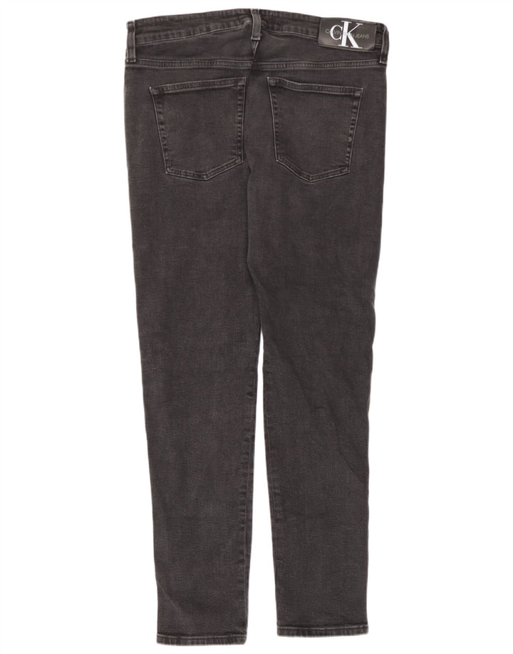 Calvin Klein Jean Slim Graphique Homme W34 L32 Gris Coton