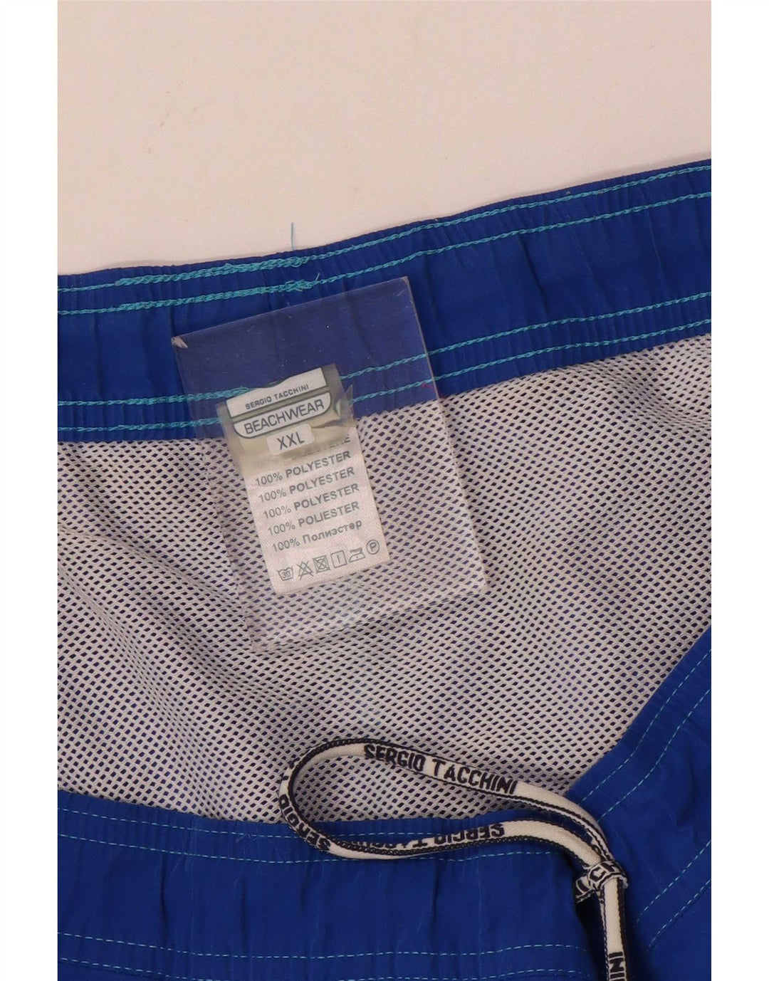 Sergio Tacchini Short de Bain Homme 2XL Bleu Colorblock Polyester