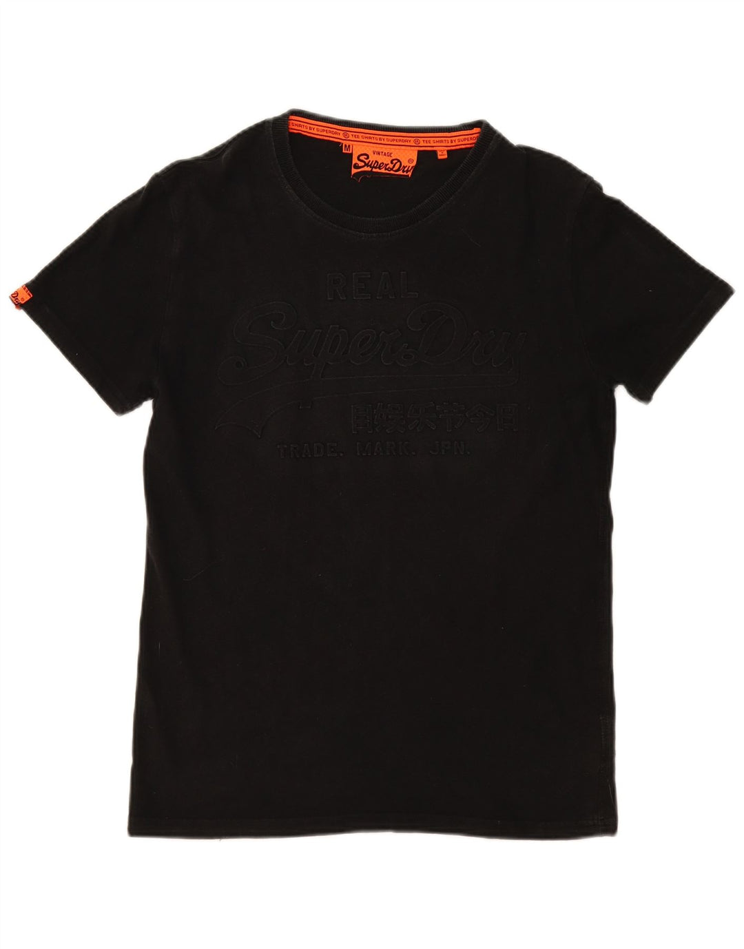SUPERDRY T-Shirt Graphique Homme Noir Moyen Coton