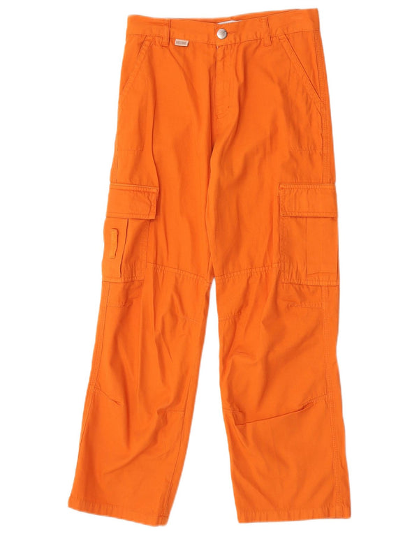 Moschino Pantalon cargo cargo fille 8-9 ans W24 L24 Orange Coton
