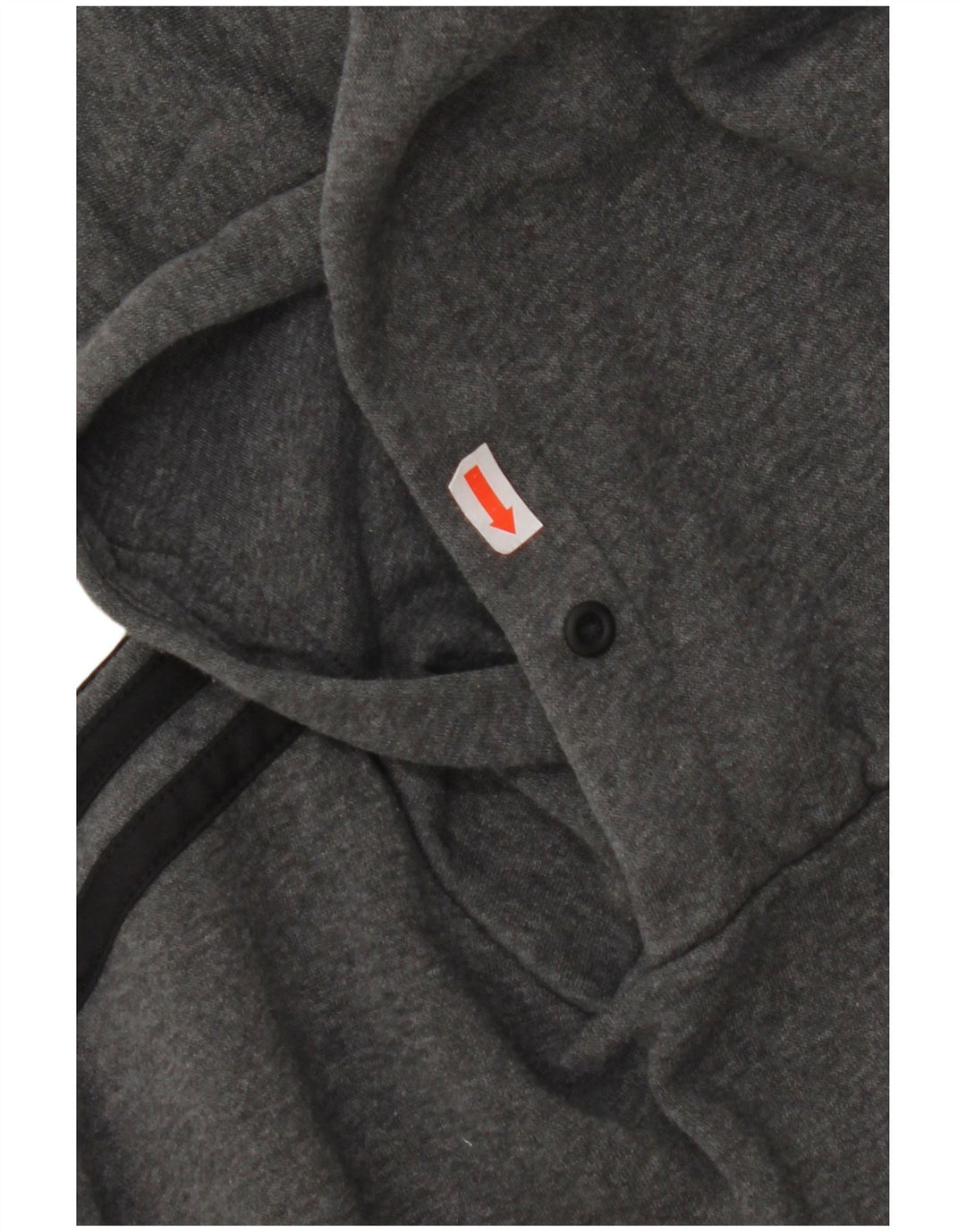 ADIDAS Mens Graphic Hoodie Jumper Medium Grey Cotton