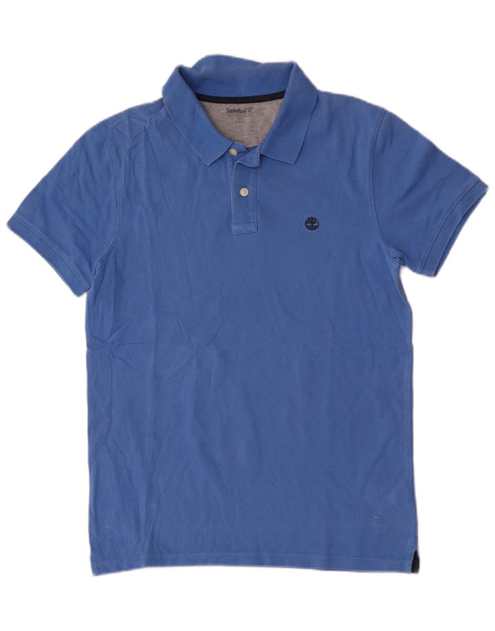 Timberland Polo Slim Fit Homme Bleu Moyen Coton