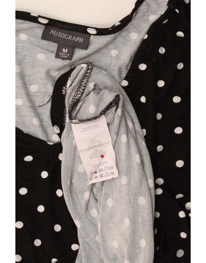 Marks & Spencer Haut chemisier à manches longues Autograph pour femme UK 14 Noir moyen