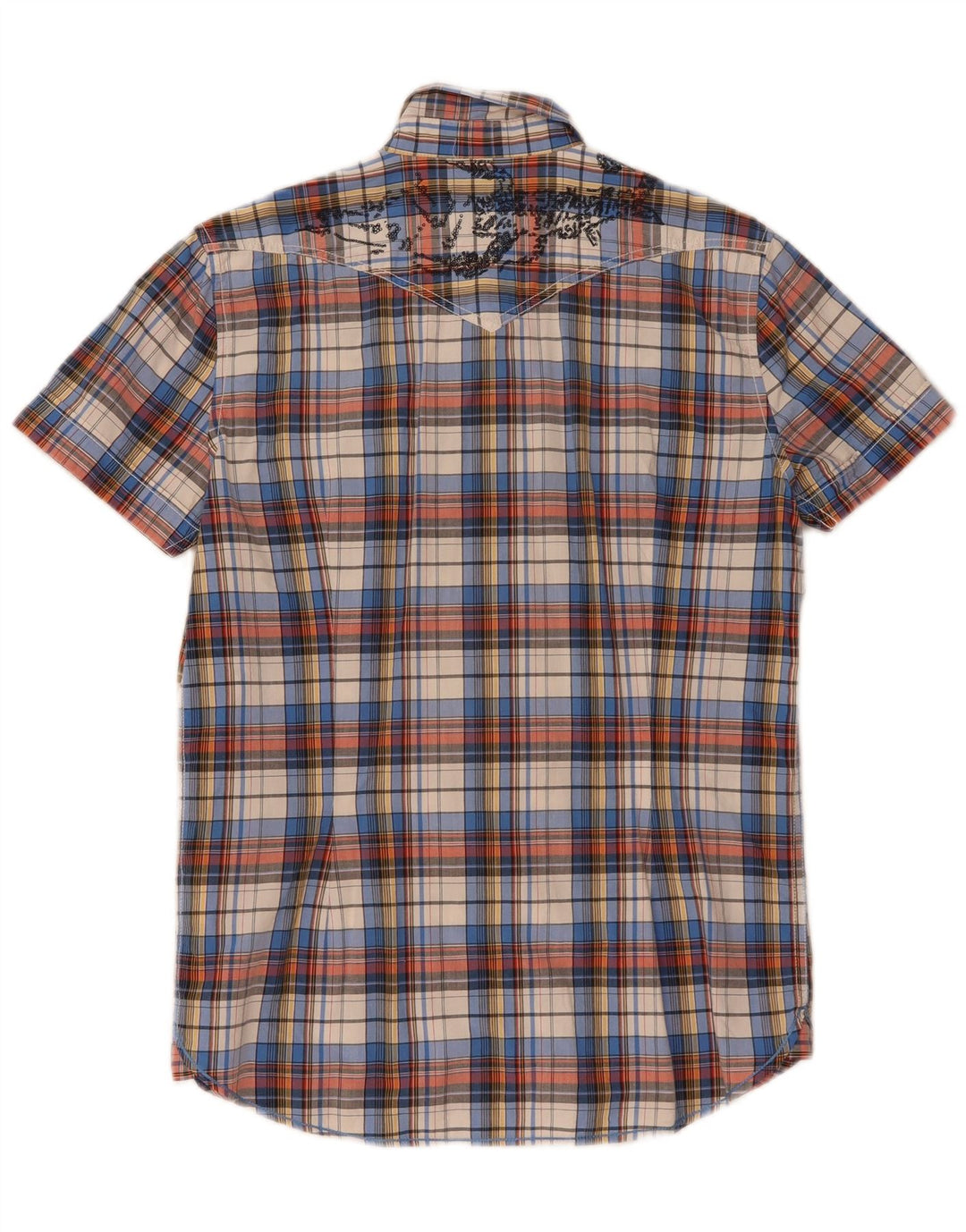 Lee Chemise Graphique à Manches Courtes Homme Coton à Carreaux Multicolore Moyen