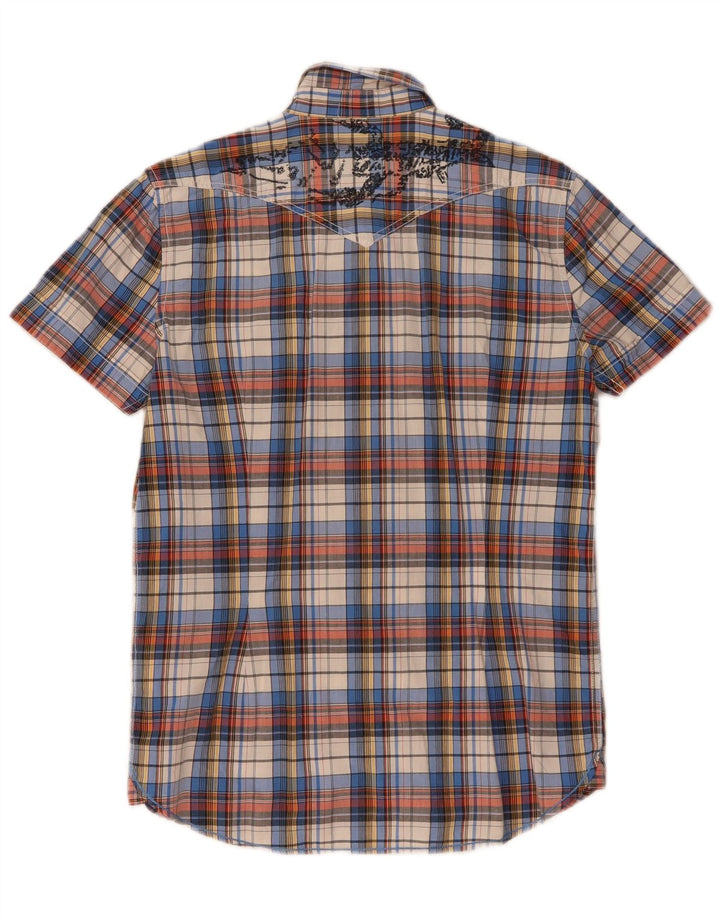 Lee Chemise Graphique à Manches Courtes Homme Coton à Carreaux Multicolore Moyen