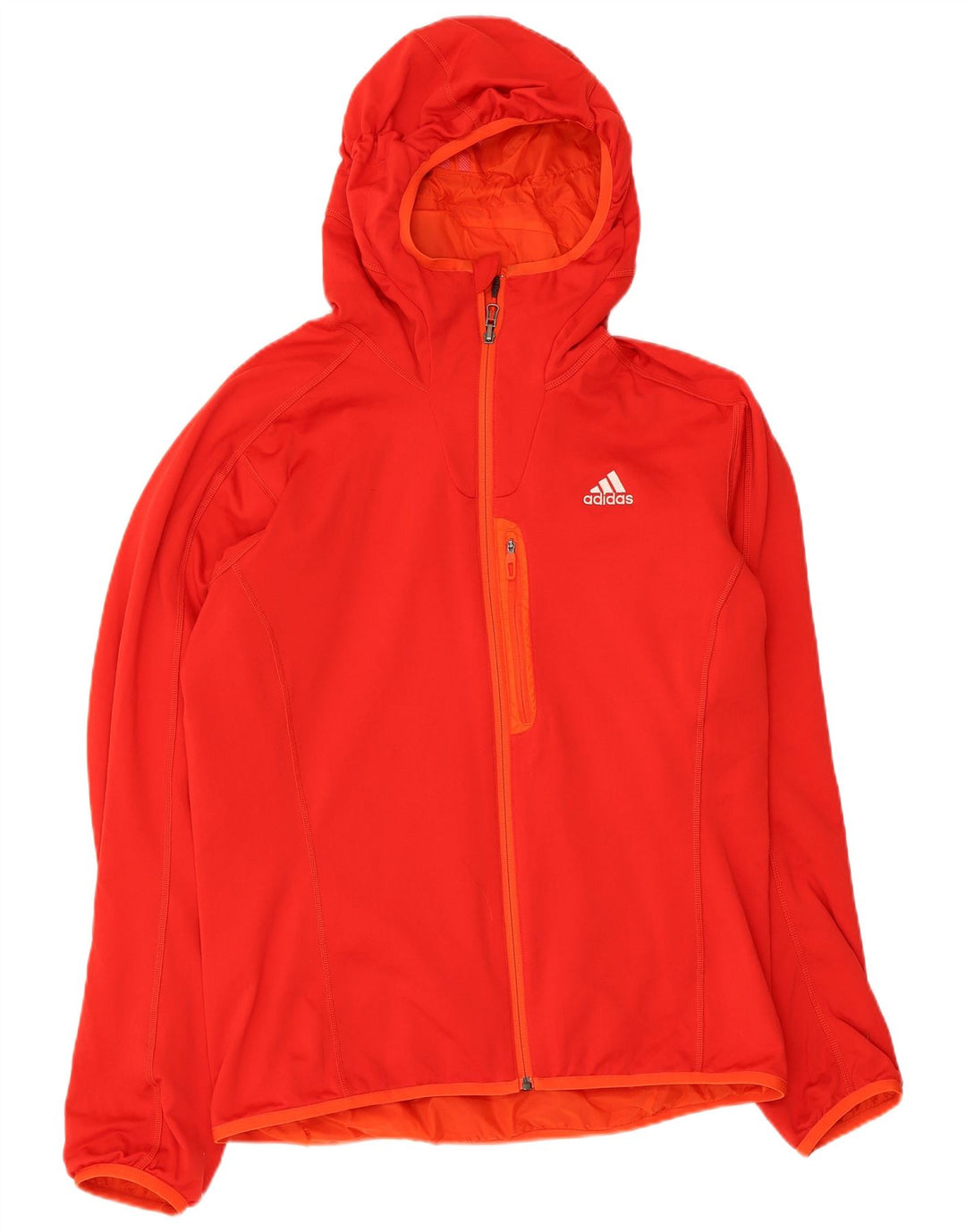 Adidas Veste réversible à capuche pour homme UK 40/42 Nylon orange moyen