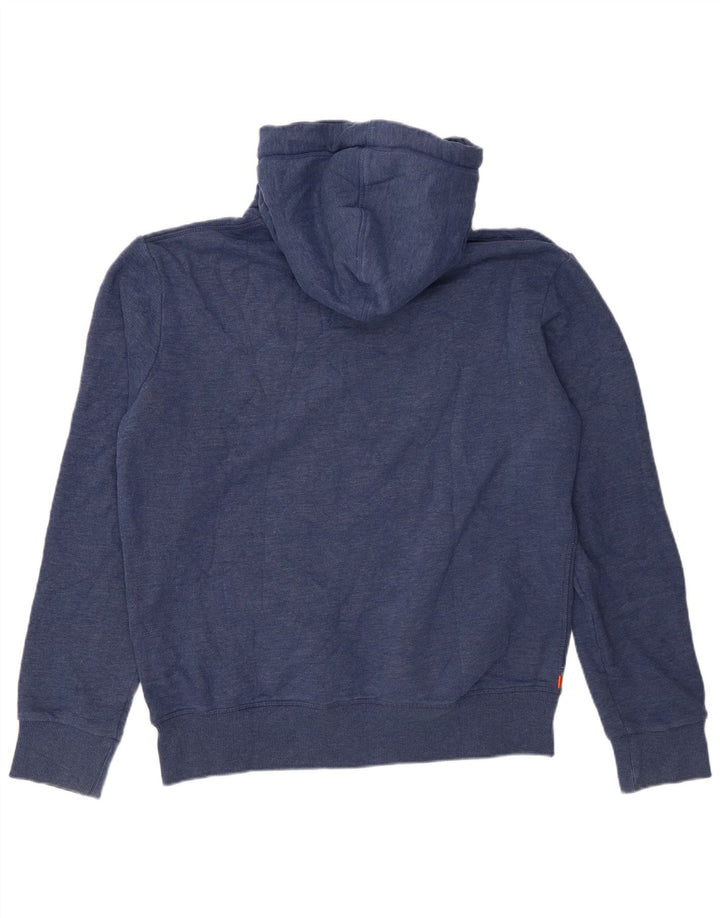 Superdry Pull à capuche graphique XL en coton bleu marine pour homme