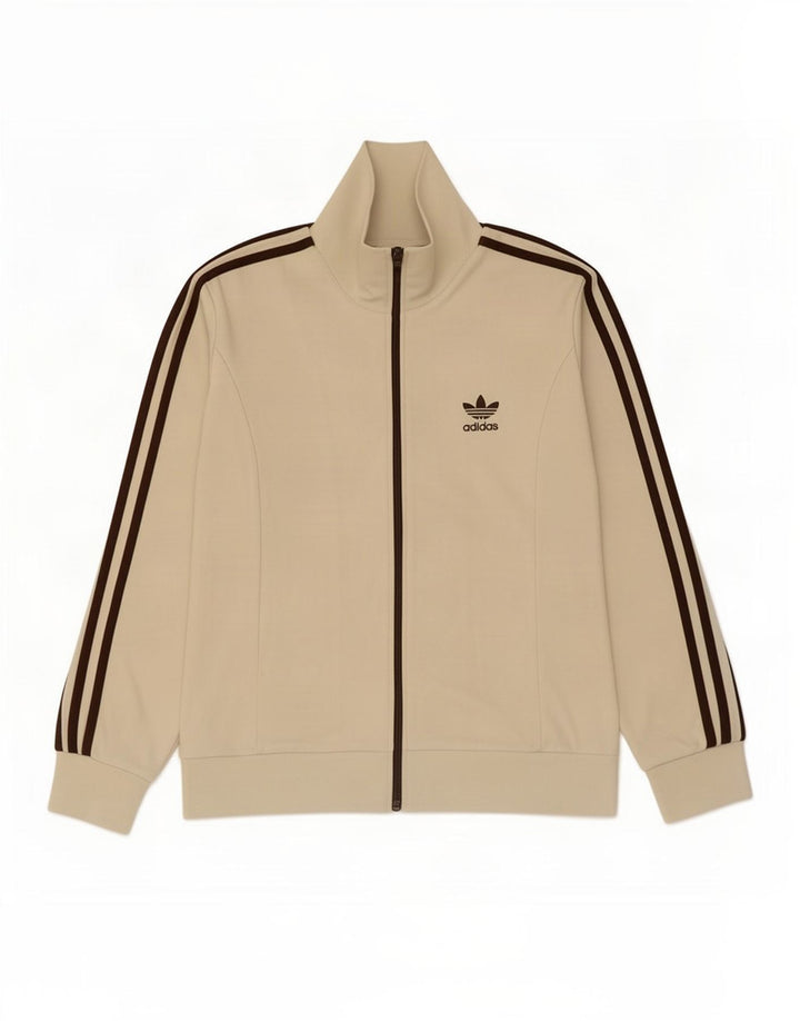 Adidas Veste de survêtement pour femme UK 14 Coton beige moyen