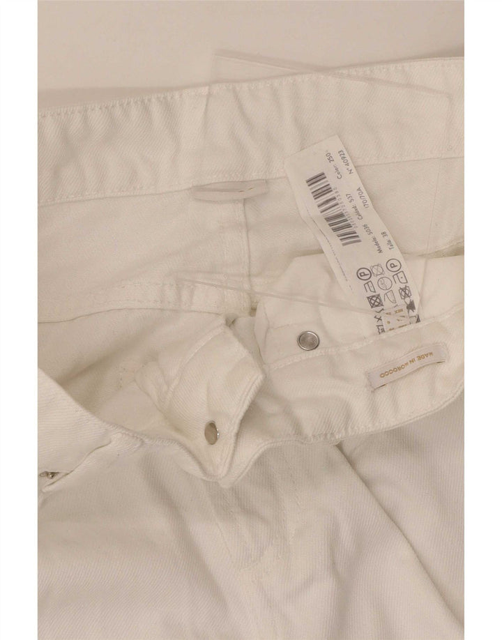 Massimo Dutti Jean ample pour femme EU 38 Small W28 L31 Blanc