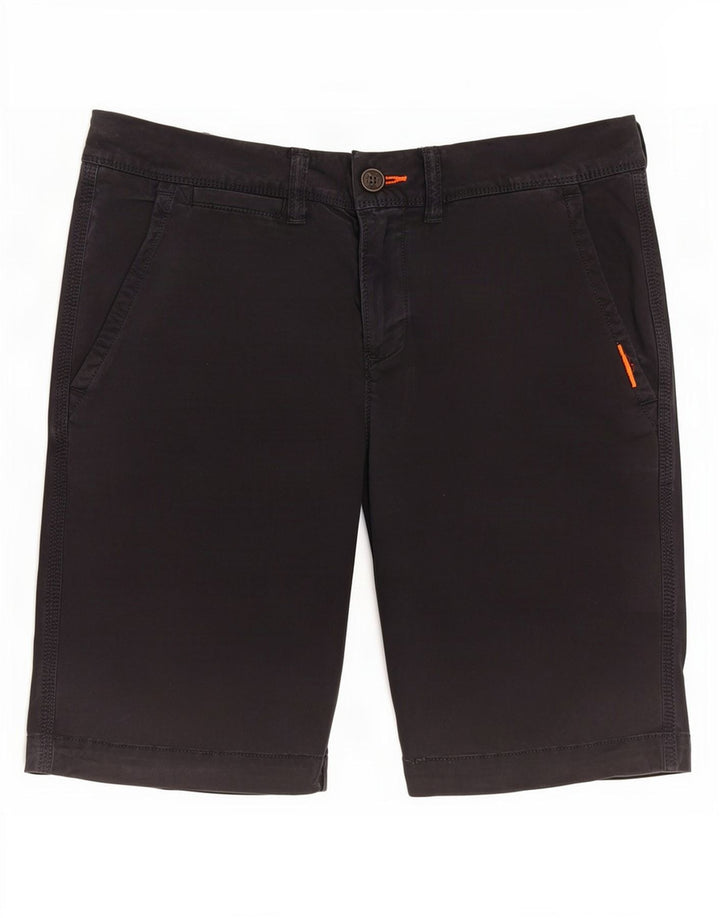 Superdry Short Chino Slim Fit W30 Homme Noir Moyen Coton