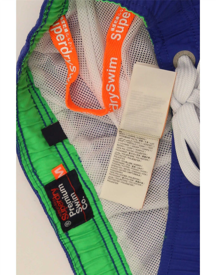 Superdry Short de Bain Graphique Homme Bleu Moyen Polyester