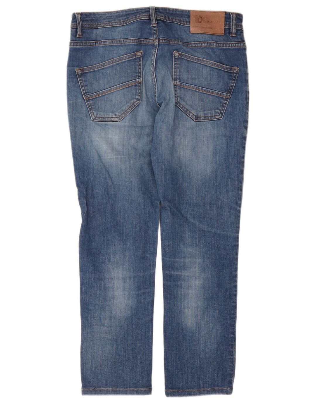 Dack's Jean slim court pour femme IT 48 XL W32 L26 Bleu Coton