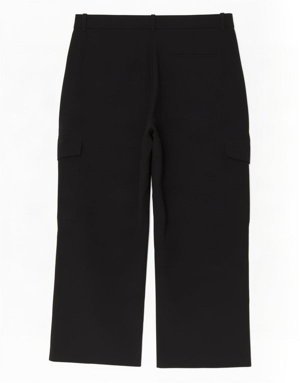 Marks & Spencer Pantalon cargo taille haute pour femme UK 20 2XL W38 L30 Noir