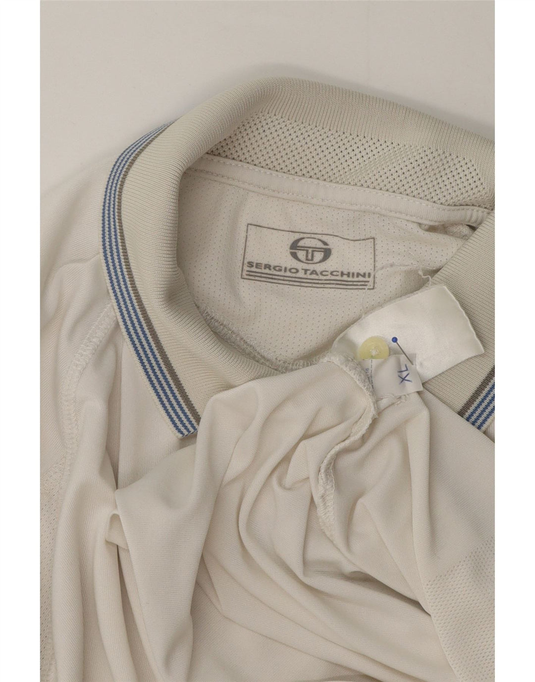 Sergio Tacchini Polo Homme XL Blanc Polyester