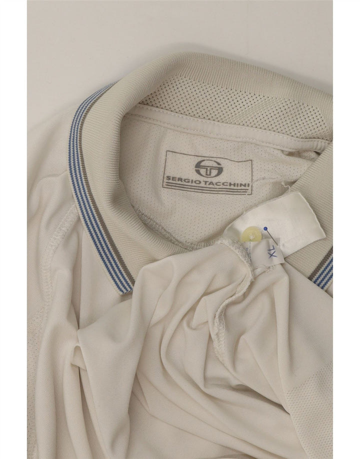Sergio Tacchini Polo Homme XL Blanc Polyester