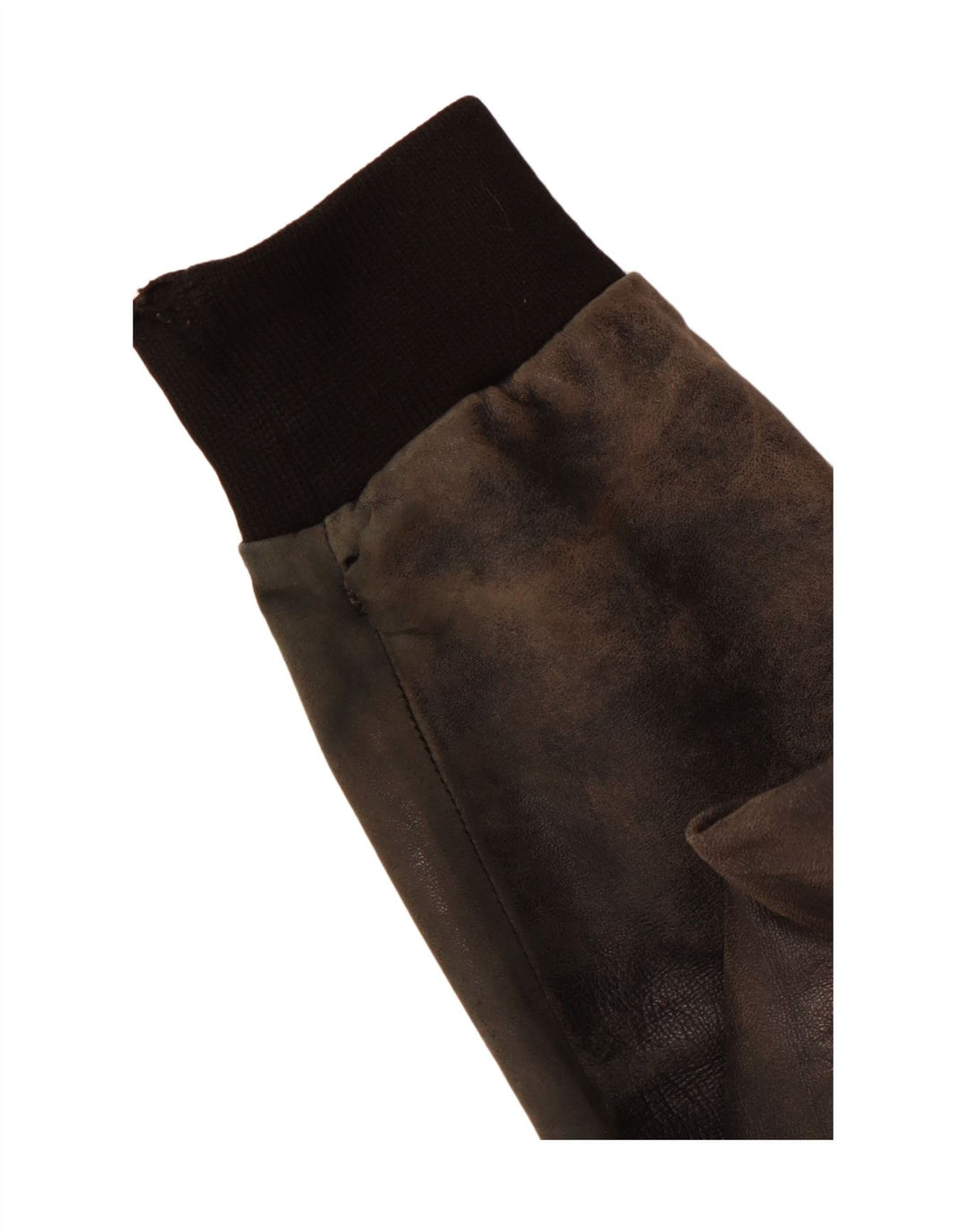 VINTAGE Veste en cuir homme UK 38 Moyen Noir