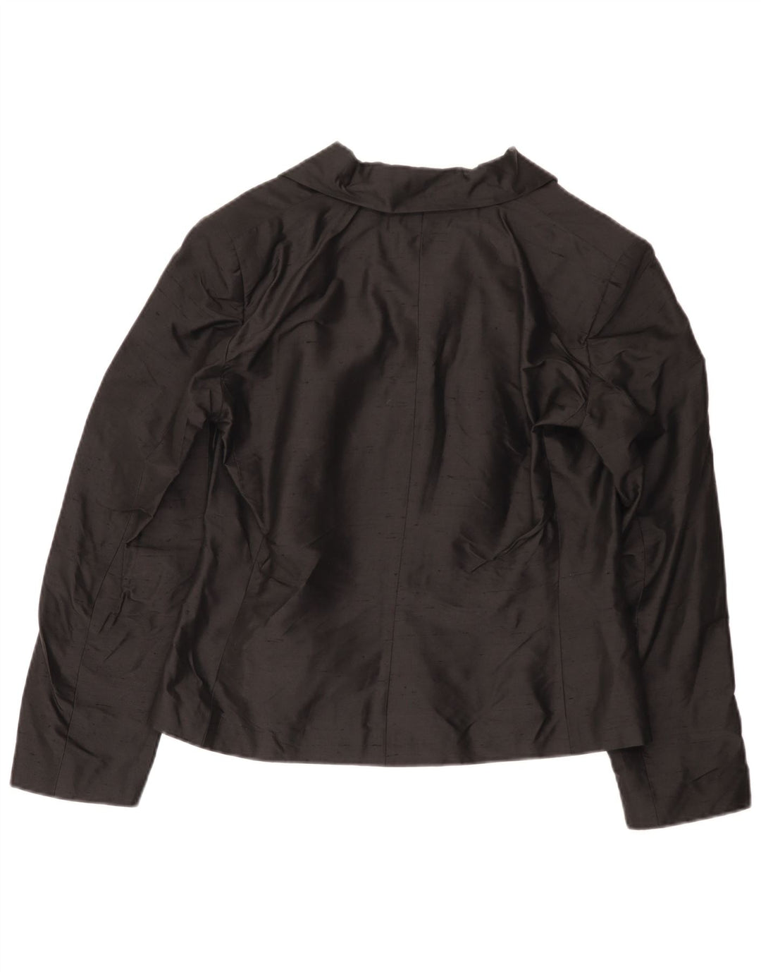 Luisa Spagnoli Veste Blazer 3 Boutons Femme IT 46 Grande Soie Noire