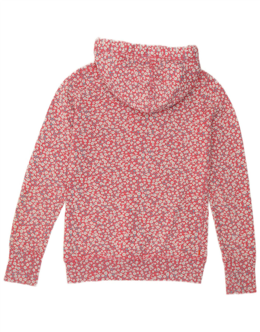 SUPERDRY Pull à capuche pour femme UK 6 XS Rose Floral Coton