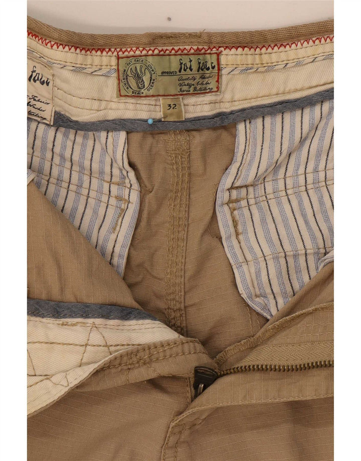 Fat Face Bermuda Cargo Homme W32 Coton Beige Moyen