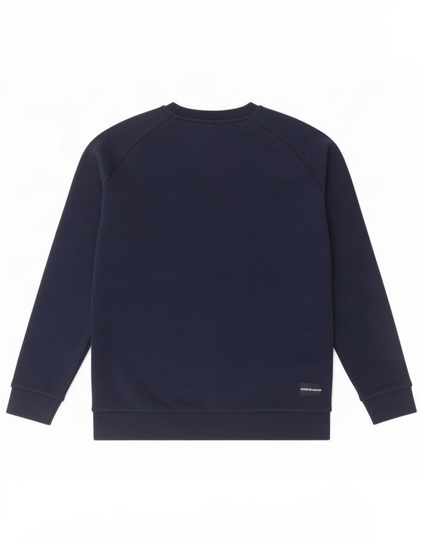 Adidas Sweat-Shirt Homme Bleu Marine Moyen Coton