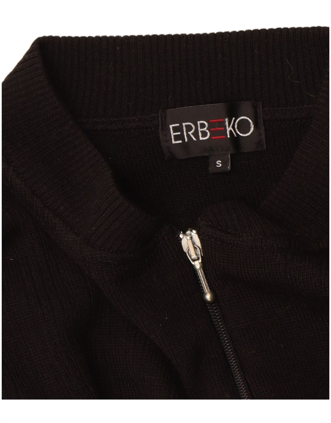 vintage Mens Cardigan Sweater Petite laine noire