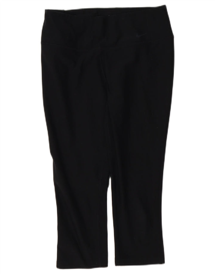 NIKE Legging Capri Dri Fit pour femme UK 12 Noir moyen