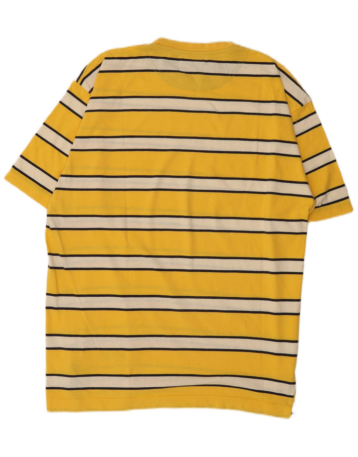Massimo Dutti T-Shirt Homme Top XL Jaune Rayé