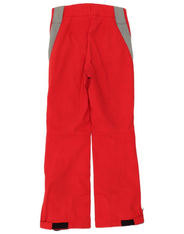 Colmar Pantalon décontracté droit pour femme IT 42 Large W30 L31 Rouge Colourblock