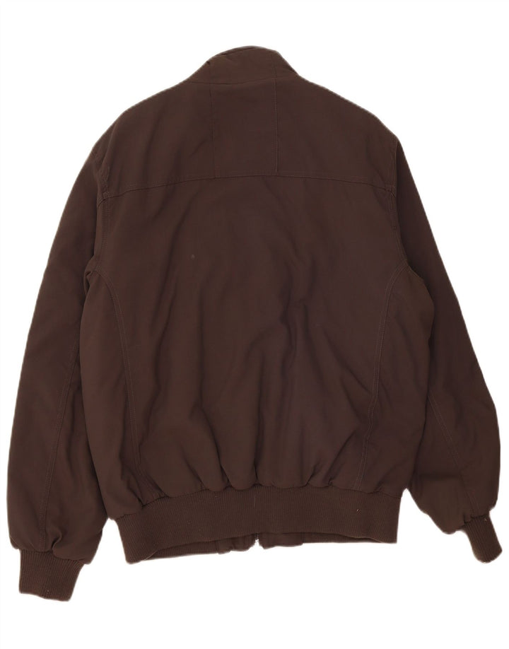 Champion Veste Bomber Homme UK 40 Large Marron Polyamide