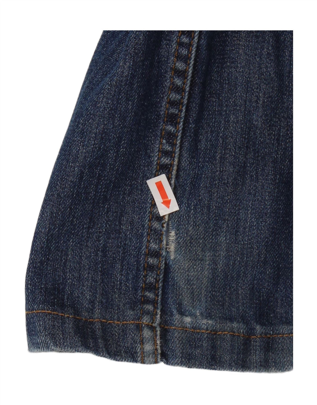 Massimo Dutti Jean droit vieilli pour homme EU 42 Large W32 L29 Bleu