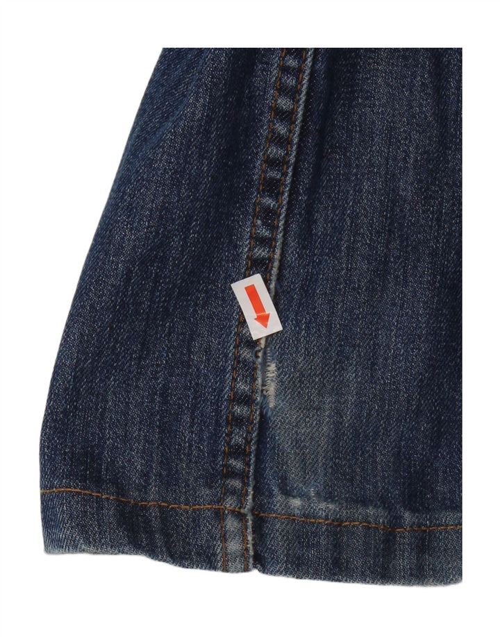 Massimo Dutti Jean droit vieilli pour homme EU 42 Large W32 L29 Bleu