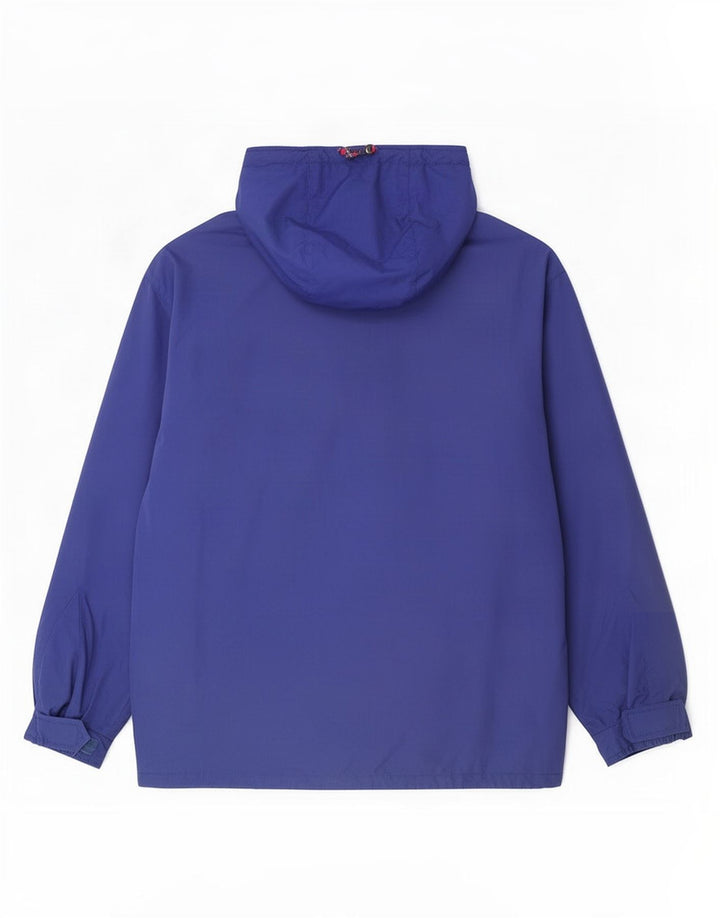 Fila Veste coupe-vent à capuche pour homme IT 52 2XL Bleu Colorblock Polyester
