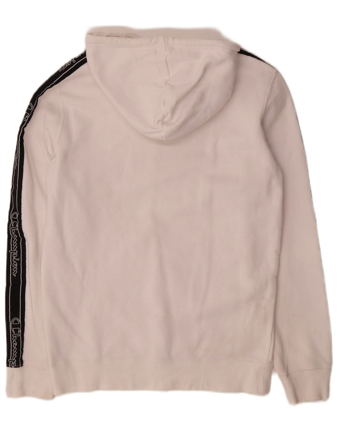 CHAMPION Pull à Capuche Graphique Homme Petit Blanc Colorblock