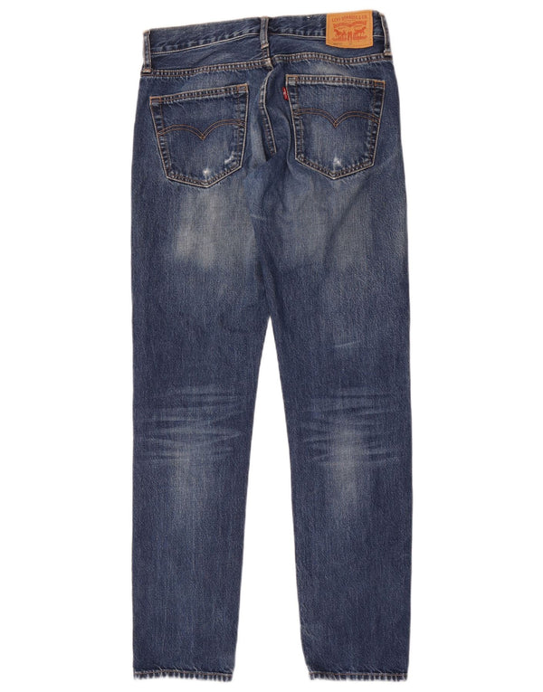 Levi's Garçon 501 Jean droit vieilli 15-16 ans W30 L32 Bleu Coton