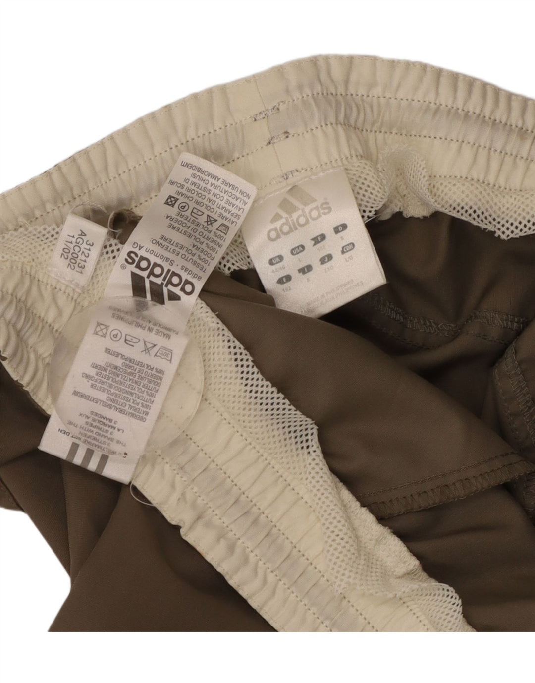 ADIDAS Pantalon de survêtement pour homme UK 44/46 Large Beige Polyester