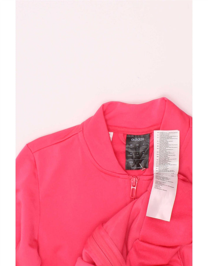 Adidas Veste de Survêtement Graphique Fille 9-10 Ans Rose Polyester